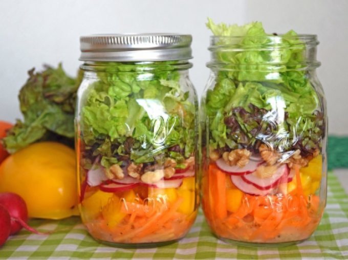 メイソンジャーサラダ ラウンドモーター